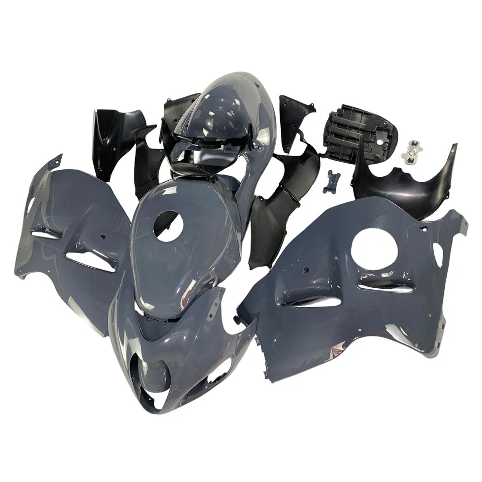 Kit de carenados gris cemento para Suzuki GSXR1300 Hayabusa 1997-2007 kit de carrocería de plástico Foto 3 de 4