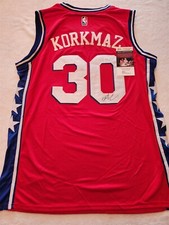 FURKAN KORKMAZ signed 76ERS SIXERS custom jersey SIZE XL JSA COA