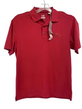 U.S. Open Tennis Cutter & Buck Mens Sz Medium Red  Polo Shirt (C41) NWTs