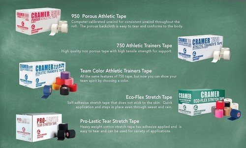 Team Color Athletic Tape, Yellow, For Ankle, Wrist, and Injury Taping, Helps Pro - Picture 5 of 5