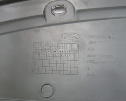 2017 FORD EXPLORER UPPER RADIATOR SHIELD COVER COWL FB53-8A164 OEM PART - Bild 7 von 7