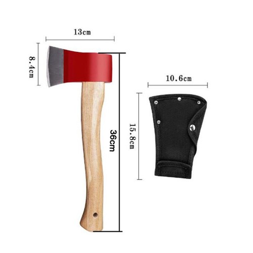 Axe Blade Cover Sheath Head Holster Double Hatchet Protector Snap Protetive Case - Picture 4 of 10