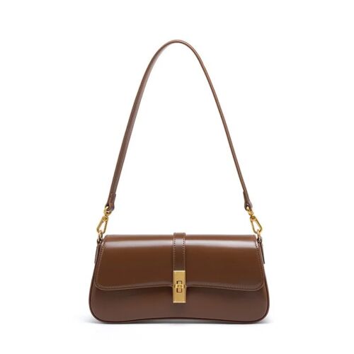 Vintage Genuine Leather Handbag Trendy High Quality Fashion Women's Baguette Bag - Picture 20 of 22