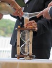 The Adirondack Wedding White Birch and Walnut Unity Sand Ceremony Hourglass 