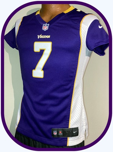 MINNESOTA VIKINGS CHRISTIAN PONDER NIKE ON FIELD WOMENS SMALL REPLICA JERSEY - Picture 5 of 6