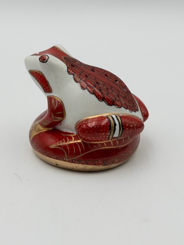 Elizabeth Arden Scented Frog Pomander Figurine, Hand Decorated Plumberry Spice - Picture 4 of 5