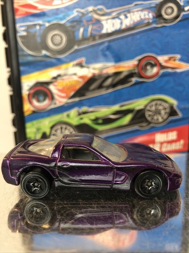 1996 Hot Wheels '97 Corvette Purple 1:64 Made In Malaysia - Picture 2 of 6