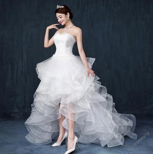 Womens Lace Flower Long Before Short Black Tail Feather Bride Image Is Loading Womens Lace Flower Long Before Short Black Tail