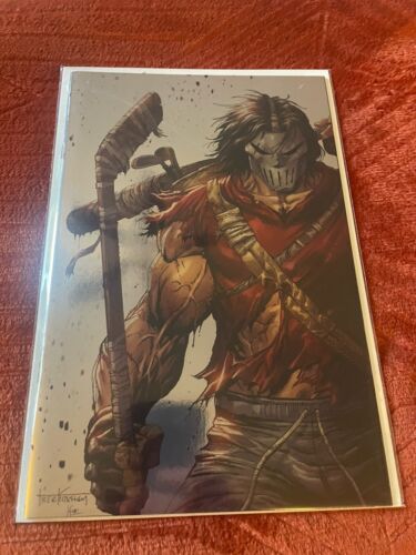TMNT #1 Battle Damage TYLER KIRKHAM Foil Variant Set of 4 - Picture 3 of 5
