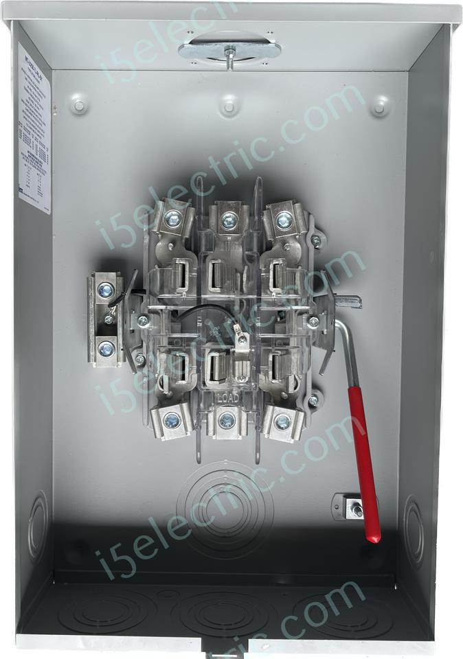 200 Amp Ringless Meter Socket / Base 3 Phase 4 Wire 7 Jaw OH/UG | eBay