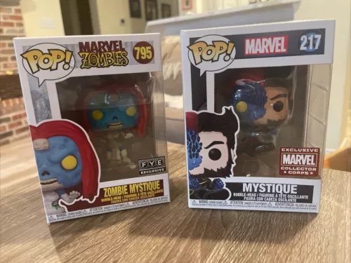 Funko Pop!Marvel X-Men Mystique FYE 795 217 Bestia Flocada Walmart 643 Hombre de Hielo 504