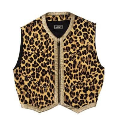 Gianni Versace 90sレオパードベスト　Italy Gianni Versace 90sレオパードベスト Italy