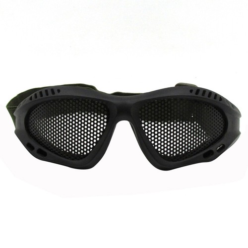 Tactical Mesh Glasses Protection Steel Mesh Lens Goggles Paintballing Airsoft - Picture 13 of 15