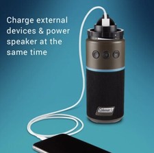 Coleman OneSource Rechargeable Bluetooth Speaker (Battery & USB Cord Included)