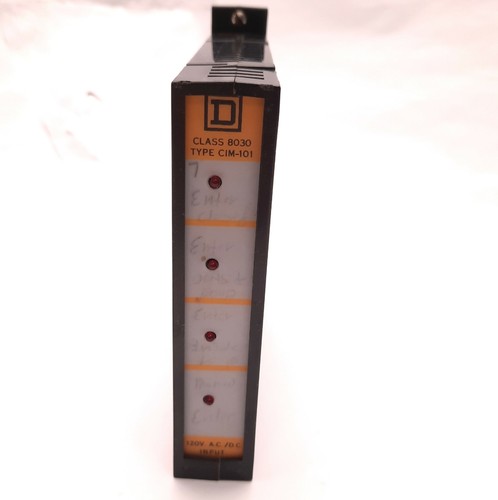 Square D 8030-CIM-101 Series A, Input Module, 120v AC/DC, 30mA Draw, 4 Function - Picture 3 of 4