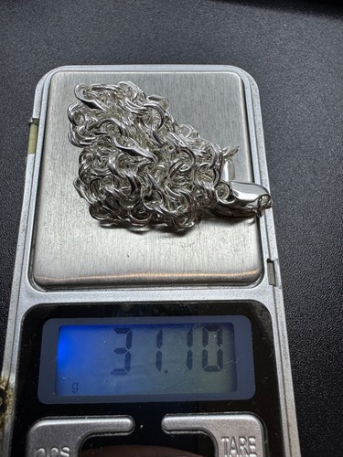 Catena uomo donna elegante argento 925 Ucraina 31,1g - 22,25 pollici ottimo regalo - Foto 7 di 7