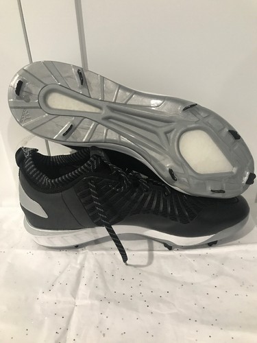 Adidas Boost Icon 3 Baseball Cleats Black White&Metal Size 13.5 Brand New Mlb - Picture 4 of 6