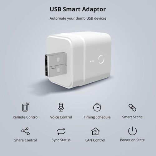 SONOFF Micro Smart USB Switch 5V USB Smart Adaptor Wireless App Control eWelink - Picture 2 of 14