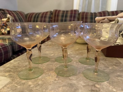 Pink Glass Drink-ware antique fancy 