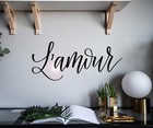 Vinyl Wall Decal L'amour Letters Love Romance Stickers 22.5 in x 10 in gz174
