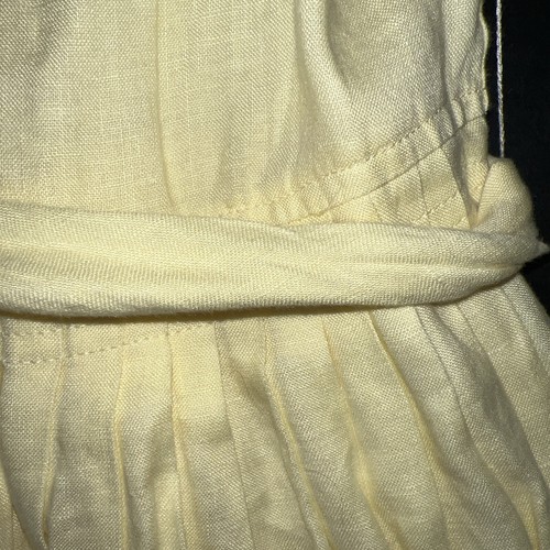 Polo Ralph Lauren 6x Girls DRESS sundress YELLOW 100% Linen Floral Embroidered - Picture 3 of 11