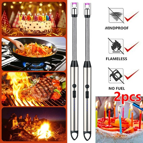 Candle Lighter Electric Arc Lighter USB Rechargeable Wand Flexible Cooking BBQ - Picture 4 of 21