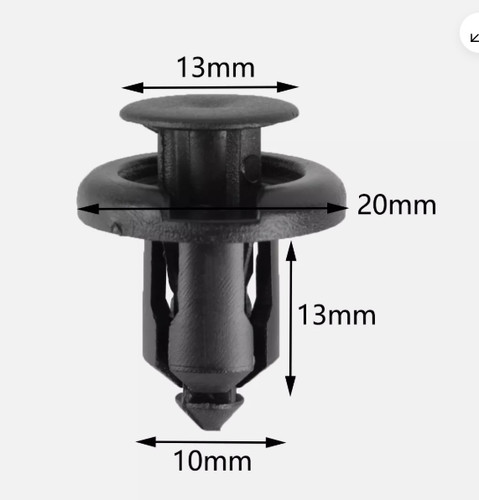 Set of 50 Plastic Rivet Bumper Retainer Clips For Honda Acura 91503-SZ3-003 - Picture 1 of 6