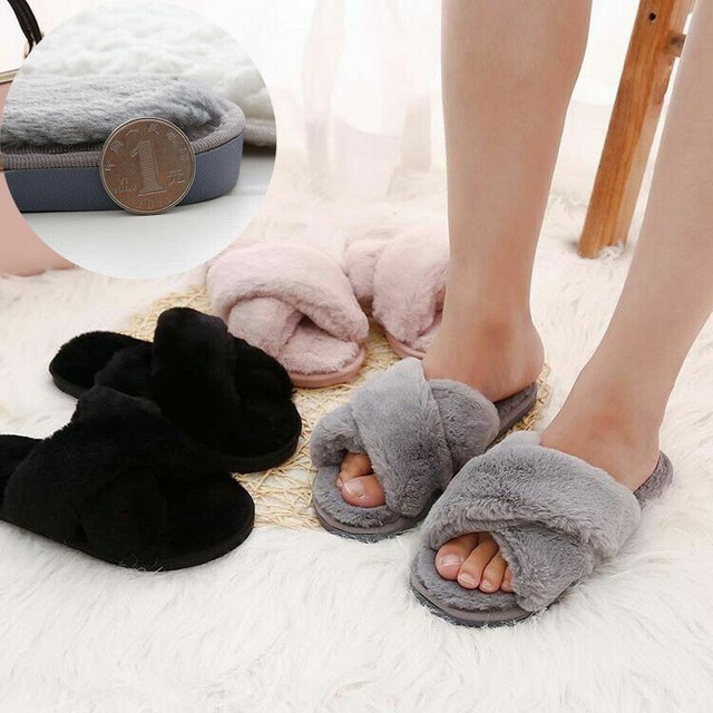 open toe mule slippers