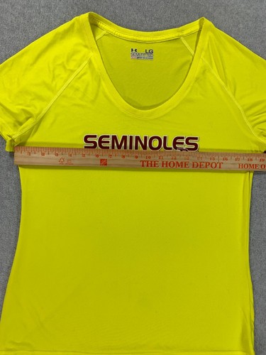 Florida State Seminoles Under Armour Fitted Tee Shirt (Women's Large) Yellow - Picture 4 of 10