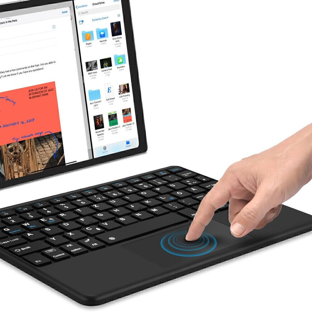Touchpad Tastatur Funk Maus Wireless Kabellos Tastatur Bluetooth QWERTZ Layout
