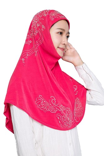 Cappello hijab donna musulmano Khimar Amira preghiera scialle burqa turbante islamico - Foto 11 di 39