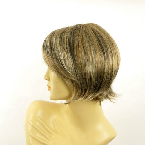 Perruque femme courte blond clair méché cuivré chocolat VALERIA 15613H4 - Imagen 3 de 8