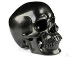 5.1" Shungite Hand Carved Crystal Skull, Super Realistic, Crystal Healing