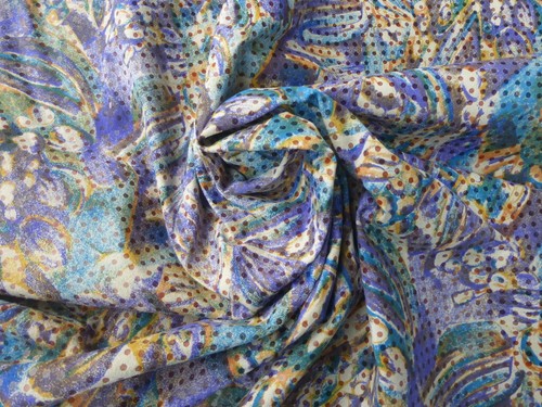 Pigskin leather suede hide XL Impressionist Painting Colorful Organic Abstract - Picture 7 of 10