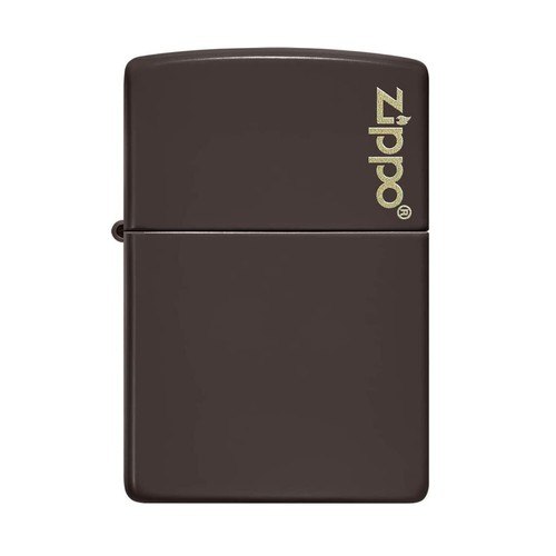 Zippo Lighter Classic Brown Zippo Logo Matte Windproof Flame Refillable Fuel - Picture 1 of 5