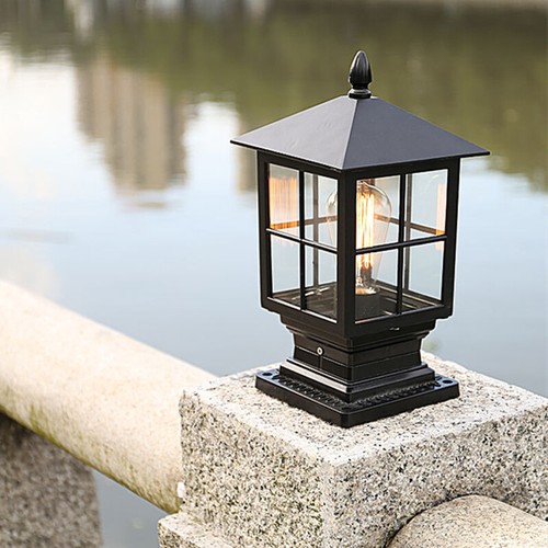 Outdoor Pillar Lights Yard Post Lamp Garden Pillar Light Balcony Pillar Lighting - Picture 11 of 17
