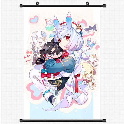 Póster colgante de fondo de pared de anime Genshin Impact Sigewinne dibujos animados de Cospaly - Imagen 18 de 27