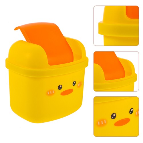 Mini Desktop Garbage and Recycling Bins Little Yellow Duck Trash Can