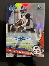 2023 Bowman Silver Refractor Auto Jayden De laura #30 Arizona Rookie RC 184/499