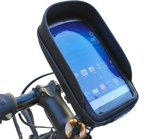 Waterproof Bike Phone Holder Handlebar Mount For Motorcycle Cycling With Visor