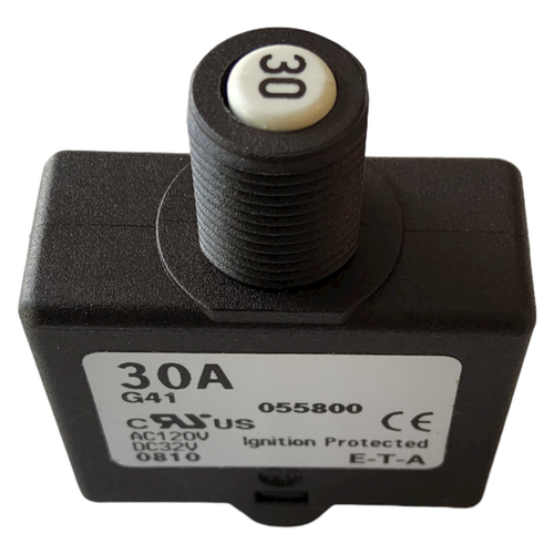 ETA 1658-G41-00-P10-30A Thermal Circuit Breaker, 1658 Series, 30 A, 1 Pole NEW - Picture 2 of 7