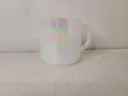 Taza de café opalescencia iridiscente Moonglow vintage federal EE. UU. taza unicornio - Imagen 1 de 11