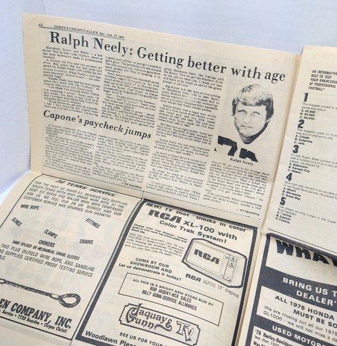 Super Bowl X Corpus Christi Caller Dallas Cowboys Pittsburgh Steelers Zeitung - Bild 4 von 5