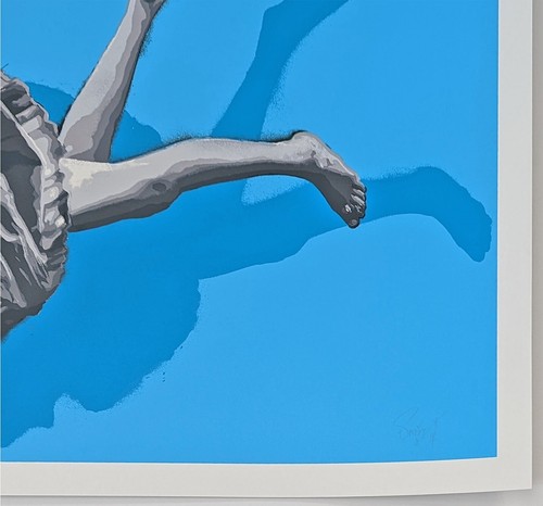 SNIK "WE ARE ALL FALLING (SKY BLUE)" 2014 | SIGNED SCREEN PRINT | EDITION OF 10 - 第 3/6 張圖片