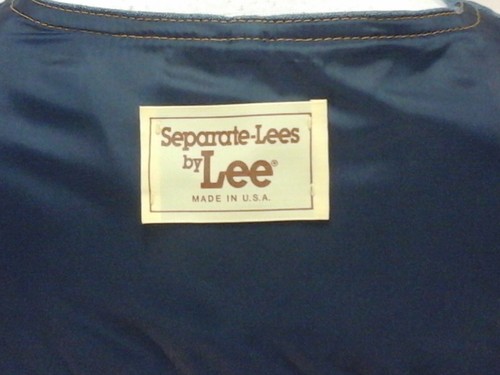 LEE Set Denim Vest Vintage 70s Western Sanfor Set Button Up USA Men's 44R fits L - Picture 8 of 9