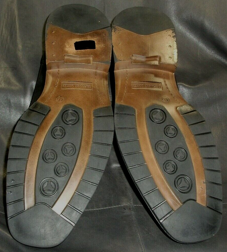 Claudia Conti Hombre Negro Cuero Liso Oxfords Zapatos con Cordones Talla EUR 46 - Imagen 6 de 6