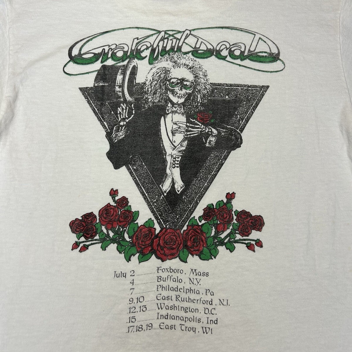 Vintage 1989 Grateful Dead Summer Tour BBQ T Shirt Size