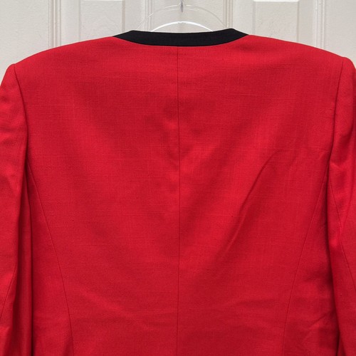 Casual Corner 90s Longline Blazer Sleek Minimalist Mod Preppy Princess Diana - Picture 9 of 10