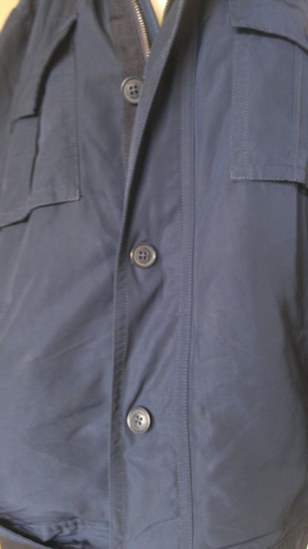 TRENT NATHAN. ZIP UP AND BUTTON UP WARM NAVT JACKET .SIZE X/L.UNISEX.ADULTS. - Picture 3 of 13