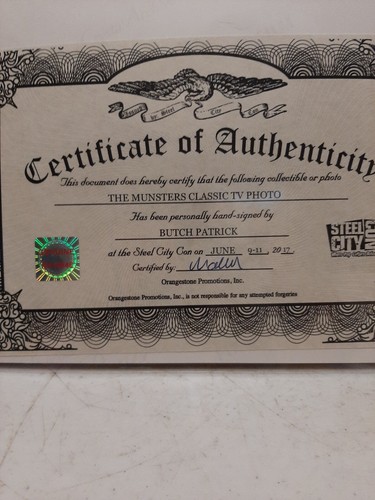 Butch Patrick signiert 8x10 - Bild 2 von 2